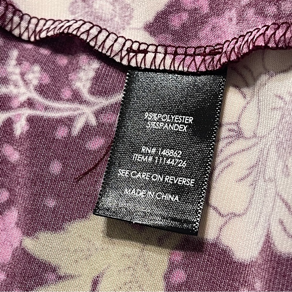 Torrid Torrid Purple Floral Faux-Wrap Dress Day - Picture 9 of 12